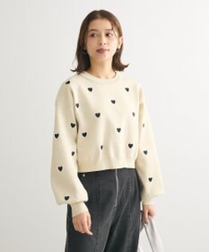 Green Parks ・ｓｗｉｎｇ　ｂｙ　ハート刺繍ニット