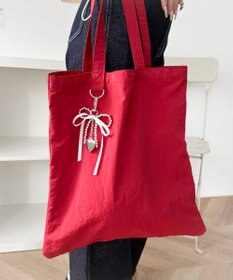 WEGO チャーム付きA4トートバッグ