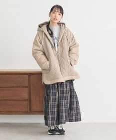 earth music&ecology ラグラン切替キルティングブルゾン