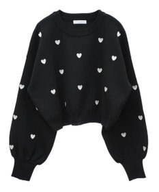 Green Parks ・ｓｗｉｎｇ　ｂｙ　ハート刺繍ニット