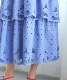 GRACE CONTINENTAL カットワークembドレス