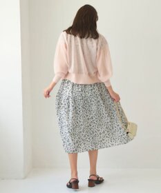 Feroux 【洗える】シアーカラー カーディガン