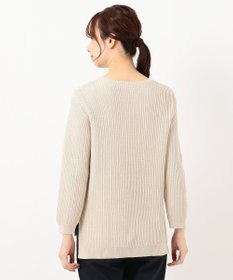 J.PRESS LADIES L 【洗える】コットン地柄 ニット