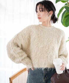 WEGO ブラッシュニットショートプルオーバー