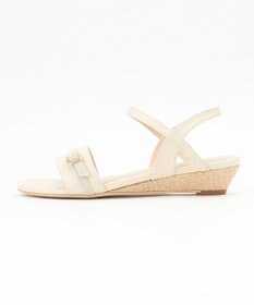 ANY SIS 【23.0~24.5cm】リネン調ベルトプチウエッジ サンダル