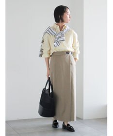 Te chichi サイドベルトチノタイトスカート