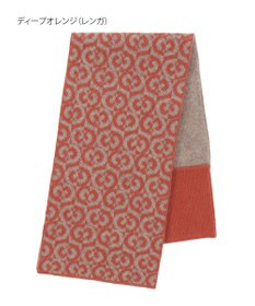 MOONBAT mila schon (ミラ・ショーン) カシミヤ100％ ジャガードプチマフラー リバーシブル