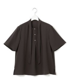 23区 S 【UVカット/接触冷感/吸水速乾】ストレッチジョーゼット ボウタイ カットソー