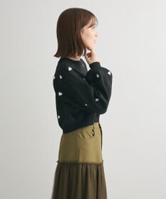 Green Parks ・ｓｗｉｎｇ　ｂｙ　ハート刺繍ニット