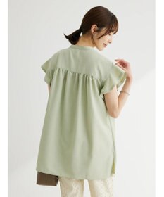 Green Parks 接触冷感　比翼シャツチュニック