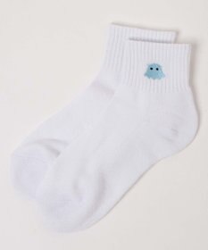 WEGO アニマル刺繍ワンポイントソックス