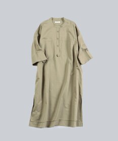 WHITE MAILS 【WOMEN】COTTON PAPER SOFT TWILL ワイドスリーブドレス