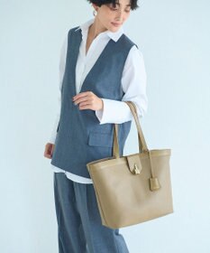 TOPKAPI 【Breath TOPKAPI】RIPPLE LOCK  リプルロック レザーコンビ トート バッグ