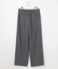J.PRESS LADIES ネップヘリンボーンワイドパンツ