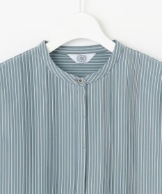 J.PRESS LADIES L ストライプジャージー ピンタック カットソー