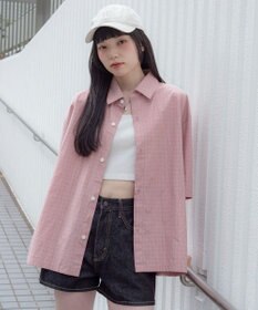 WEGO 【ユニセックス着用ITEM/MLサイズ展開】ミニチェックシャツ（SS）