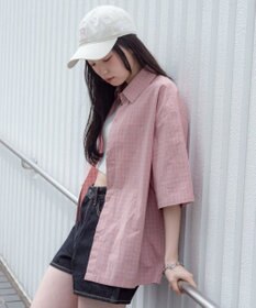 WEGO 【ユニセックス着用ITEM/MLサイズ展開】ミニチェックシャツ（SS）