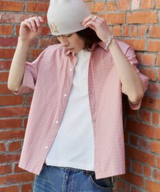 WEGO 【ユニセックス着用ITEM/MLサイズ展開】ミニチェックシャツ（SS）