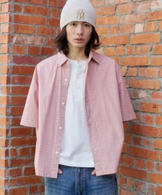 WEGO 【ユニセックス着用ITEM/MLサイズ展開】ミニチェックシャツ（SS）