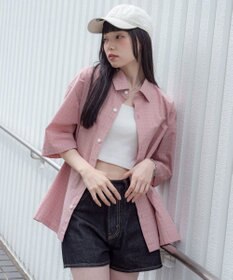 WEGO 【ユニセックス着用ITEM/MLサイズ展開】ミニチェックシャツ（SS）