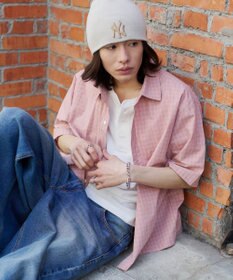 WEGO 【ユニセックス着用ITEM/MLサイズ展開】ミニチェックシャツ（SS）