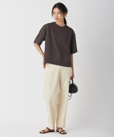 ICB 【新色追加・洗える】 FluidBackSatin Tブラウス