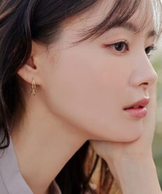 Tiaclasse 【金属アレルギー対応】ダブルラインカーブピアス