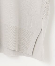 自由区 【WEB限定カラー有/洗える】コットンアセテート チュニック丈ニット