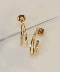 Tiaclasse 【金属アレルギー対応】ダブルラインカーブピアス