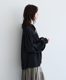YECCA VECCA レース切替ボリューム袖ブラウス
