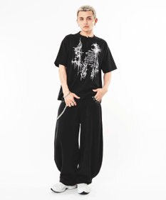 WEGO 【ユニセックス着用ITEM】ハトメバッククロスモチーフパンツ