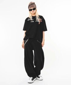 WEGO 【ユニセックス着用ITEM】ハトメバッククロスモチーフパンツ