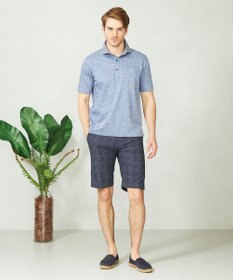 JOSEPH ABBOUD 【イージーケア】ウエストも伸びる！ライトウェーブ ハーフパンツ