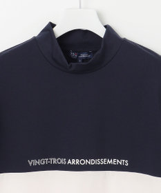 23区GOLF 【MEN】【UVケア】バイカラー 半袖モックネックシャツ