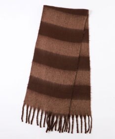 WEGO 【マフラー/ユニセックス着用】ワイドフリンジストール