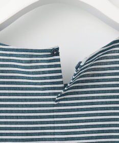 J.PRESS LADIES L 【WEB限定】 ピンストライプジャージー ボリュームスリーブ カットソー