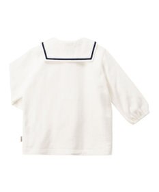 MIKI HOUSE HOT BISCUITS ワンポイントデニムジャンパースカート＆セーラーカラー長袖Tシャツギフトセット【BOX付き】