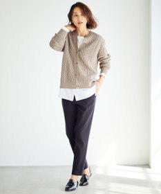 J.PRESS LADIES 【接触冷感・UVケア】レイヤードジャージー カットソー