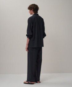 ATON TWIST WOOL GAUZE | ツータックイージーパンツ - UNISEX