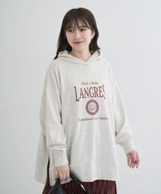 Green Parks 裏毛エンブレムパーカーチュニック