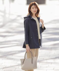 J.PRESS LADIES 【洗える・撥水】ドライツイルストレッチ フーディ アウター