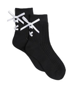 WEGO レースアップリボンソックス