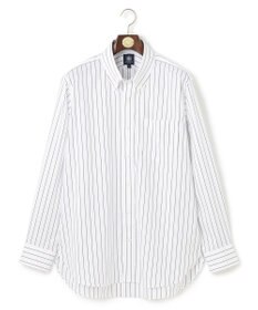 J.PRESS MEN 【KING SIZE】【PREMIUM PLEATS / 形態安定】スーピマコットンホールドストライプ シャツ/B.D.