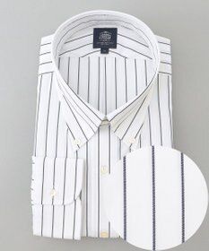 J.PRESS MEN 【KING SIZE】【PREMIUM PLEATS / 形態安定】スーピマコットンホールドストライプ シャツ/B.D.