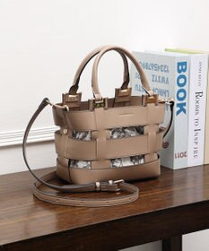 style code 【MERCURYDUO/マーキュリーデュオ】軽量メッシュ　花柄巾着付ミニトートバッグ