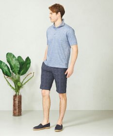 JOSEPH ABBOUD 【イージーケア】ウエストも伸びる！ライトウェーブ ハーフパンツ