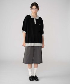 WEGO 【ユニセックス着用ITEM/MLサイズ展開】ワンポイントニットポロシャツ（SS）