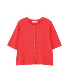 AMERICAN HOLIC 【マルチ機能】リブ半袖カーディガン