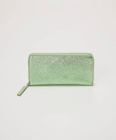 TOPKAPI 【TREASURE TOPKAPI】ウォッシュド レザー メタリック ラウンドファスナー 長財布