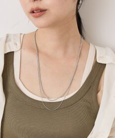 AMERICAN HOLIC 【ステンレス】モールライクチェーン２連ネックレス